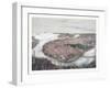 Boston Bird's Eye View from the North, Circa 1877, USA, America-John Bachmann-Framed Giclee Print