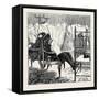 Boston: Boston News Room, 1870-null-Framed Stretched Canvas