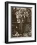 Boston 'Boys' Disguised as Indians Throwing the Tea Chests into the Harbour-null-Framed Giclee Print