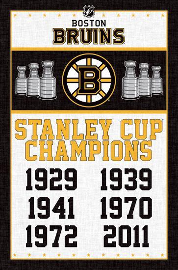 Boston Bruins- Champions-null-Lamina Framed Poster