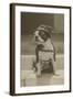 Boston Bulldog in Renaissance Cap-null-Framed Art Print