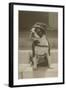 Boston Bulldog in Renaissance Cap-null-Framed Art Print