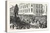 Boston Celebration: the Procession Passing Winthrop Statue. 1880, USA, America-Charles Graham-Stretched Canvas