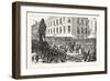 Boston Celebration: the Procession Passing Winthrop Statue. 1880, USA, America-Charles Graham-Framed Giclee Print