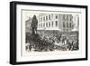 Boston Celebration: the Procession Passing Winthrop Statue. 1880, USA, America-Charles Graham-Framed Giclee Print