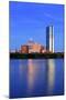 Boston Charles River at Dusk with Urban City Skyline and Light Reflection-Songquan Deng-Mounted Photographic Print