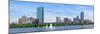 Boston Charles River Panorama with Urban City Skyline Skyscrapers and Boats with Blue Sky.-Songquan Deng-Mounted Photographic Print