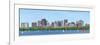 Boston Charles River Panorama with Urban Skyline Skyscrapers and Sailing Boat.-Songquan Deng-Framed Photographic Print