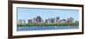 Boston Charles River Panorama with Urban Skyline Skyscrapers and Sailing Boat.-Songquan Deng-Framed Photographic Print