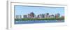 Boston Charles River Panorama with Urban Skyline Skyscrapers and Sailing Boat.-Songquan Deng-Framed Photographic Print