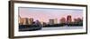 Boston Charles River Sunset Panorama with Urban Skyline and Skyscrapers with Highway Bridge.-Songquan Deng-Framed Photographic Print