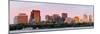 Boston Charles River Sunset Panorama with Urban Skyline and Skyscrapers-Songquan Deng-Mounted Photographic Print