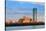 Boston Charles River with Urban City Skyline at Sunset-Songquan Deng-Stretched Canvas