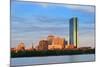 Boston Charles River with Urban City Skyline at Sunset-Songquan Deng-Mounted Photographic Print