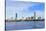 Boston Charles River with Urban City Skyline Skyscrapers and Boats with Blue Skyr.-Songquan Deng-Stretched Canvas