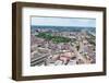 Boston City Aerial Panorama View with Urban Buildings and Highway.-Songquan Deng-Framed Photographic Print