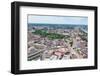 Boston City Aerial Panorama View with Urban Buildings and Highway.-Songquan Deng-Framed Photographic Print