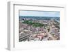 Boston City Aerial Panorama View with Urban Buildings and Highway.-Songquan Deng-Framed Photographic Print