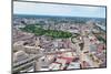 Boston City Aerial Panorama View with Urban Buildings and Highway.-Songquan Deng-Mounted Photographic Print