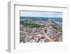 Boston City Aerial Panorama View with Urban Buildings and Highway.-Songquan Deng-Framed Photographic Print