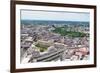 Boston City Aerial Panorama View with Urban Buildings and Highway.-Songquan Deng-Framed Photographic Print