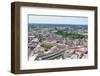 Boston City Aerial Panorama View with Urban Buildings and Highway.-Songquan Deng-Framed Photographic Print