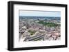 Boston City Aerial Panorama View with Urban Buildings and Highway.-Songquan Deng-Framed Photographic Print