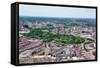 Boston City Aerial View with Urban Buildings and Highway.-Songquan Deng-Framed Stretched Canvas