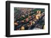 Boston City Downtown Aerial View with Urban Historical Buildings at Sunset.-Songquan Deng-Framed Photographic Print