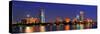 Boston City Skyline with Prudential Tower and Hancock Building and Urban Skyscrapers over Charles R-Songquan Deng-Stretched Canvas