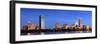 Boston City Skyline with Prudential Tower and Hancock Building and Urban Skyscrapers over Charles R-Songquan Deng-Framed Photographic Print