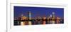 Boston City Skyline with Prudential Tower and Hancock Building and Urban Skyscrapers over Charles R-Songquan Deng-Framed Photographic Print