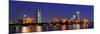 Boston City Skyline with Prudential Tower and Hancock Building and Urban Skyscrapers over Charles R-Songquan Deng-Mounted Photographic Print