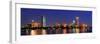 Boston City Skyline with Prudential Tower and Hancock Building and Urban Skyscrapers over Charles R-Songquan Deng-Framed Photographic Print