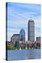 Boston City Skyline with Prudential Tower and Urban Skyscrapers over Charles River.-Songquan Deng-Stretched Canvas