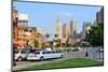 Boston City Street View with Traffic and Historical Architecture.-Songquan Deng-Mounted Photographic Print