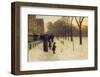 Boston Common at Twilight, 1885-86-Childe Hassam-Framed Art Print