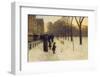 Boston Common at Twilight, 1885-86-Childe Hassam-Framed Art Print