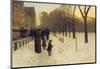 Boston Common at Twilight, 1885-86-Childe Hassam-Mounted Art Print