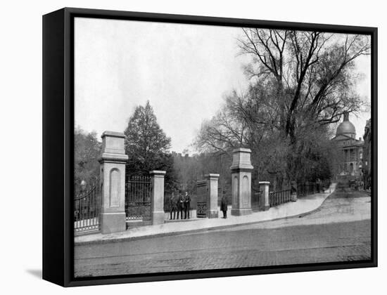 Boston Common, Boston, Massachusetts, USA, 1893-John L Stoddard-Framed Stretched Canvas
