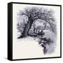 Boston Common Boston United States of America-null-Framed Stretched Canvas