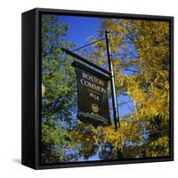 Boston Common Sign, Boston Common, Massachusetts, New England, USA-Roy Rainford-Framed Stretched Canvas