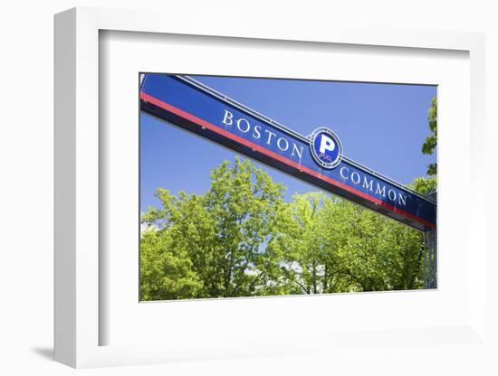 Boston Common Street Sign, Boston, MA-Joseph Sohm-Framed Photographic Print