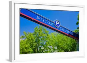 Boston Commons, Boston, Massachussetts-null-Framed Photographic Print