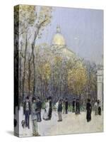 Boston Commons, c.1901-Childe Hassam-Stretched Canvas