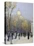 Boston Commons, c.1901-Childe Hassam-Stretched Canvas