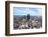 Boston Downtown Skyline Aerial View with Modern Skyscrapers and Street.-Songquan Deng-Framed Photographic Print