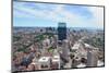 Boston Downtown Skyline Aerial View with Modern Skyscrapers and Street.-Songquan Deng-Mounted Photographic Print