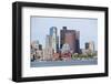 Boston Downtown Urban Architecture with Boat and City Skyline.-Songquan Deng-Framed Photographic Print