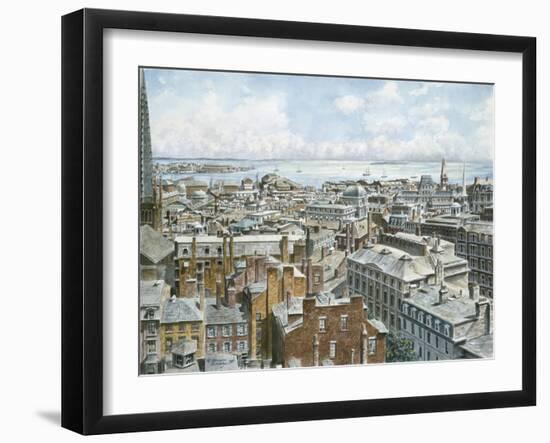 Boston: East From St. House 1876-Stanton Manolakas-Framed Giclee Print